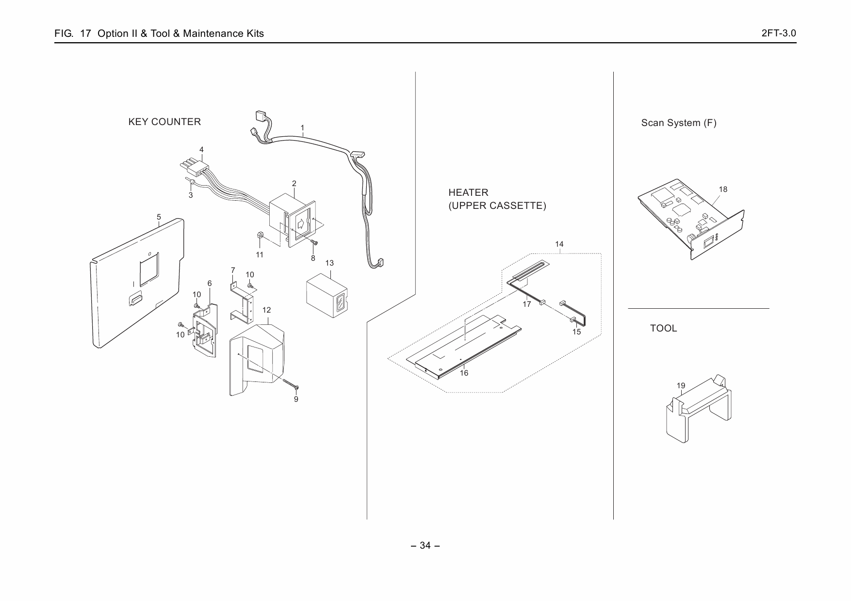 KYOCERA Copier KM-2550 Parts Manual-3